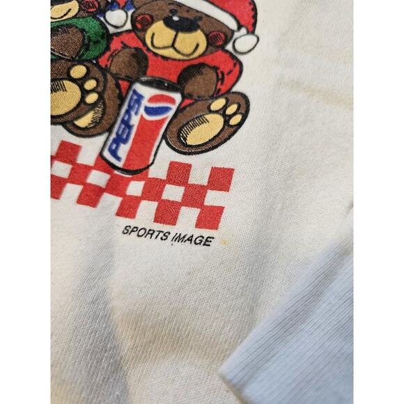 Vintage Pepsi Cola Soda Sweatshirt Pullover Crewneck Adult XL Bears Logo 90s - Picture 3 of 7